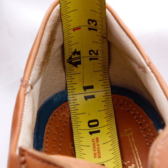 ANTICA CUOIERIA Beige/Camel Leather Oxfords - Picture 8 of 8